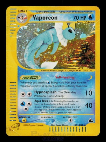 Pokemon card vaporeon h31 h32 - pokemon,