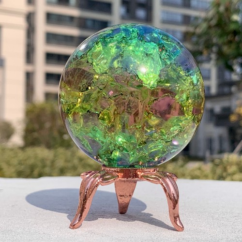 Sfera quarzo arcobaleno - di,